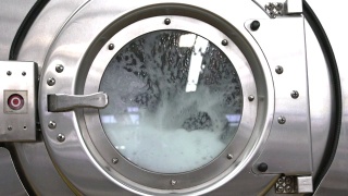 干洗机工业尺寸洗衣机慢速静态4视频素材模板下载