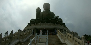 The big Buddha on昂坪村in昂坪村在香港