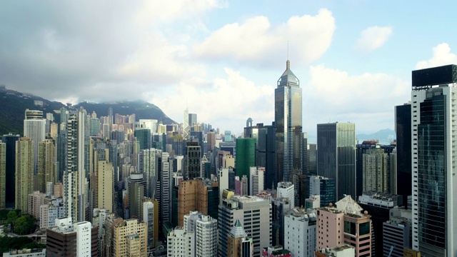 无人机拍摄:4K航拍香港天际线