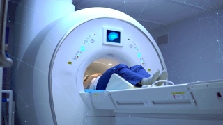 用x光机对人脑进行扫描视频素材模板下载