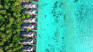 热带天堂，马尔代夫豪华度假-阿亚达岛视频素材模板下载
