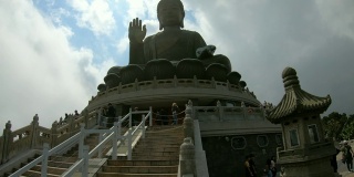 The big Buddha on昂坪村in昂坪村在香港