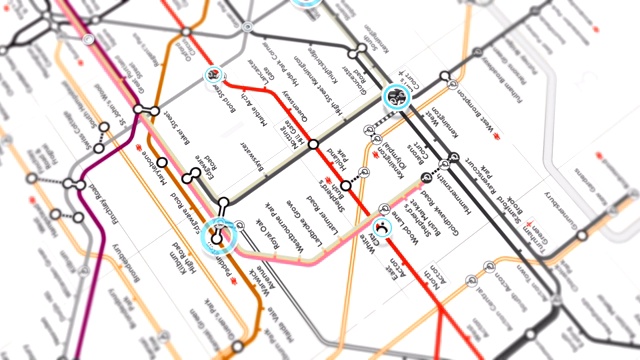 伦敦地铁地图本地化-无缝4K环路