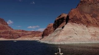 犹他州美丽的鲍威尔湖海岸线视频素材模板下载
