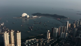 中国珠海鸟瞰图视频素材模板下载