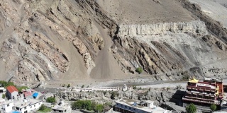 卡格贝尼和喜马拉雅山谷的鸟瞰图