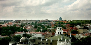 维尔纽斯市中心和圣斯坦尼斯拉夫大教堂大教堂-平锅-中等拍摄