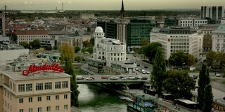 维也纳城市视图乌拉尼亚-中等拍摄