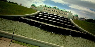 维也纳观景台城堡喷泉宽-荷兰锅