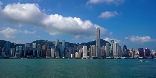中国香港美丽的建筑和城市生活