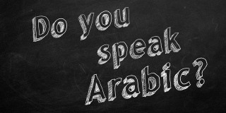 你会说阿拉伯语吗?