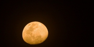 黄色的月亮。