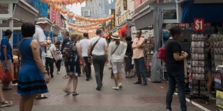 唐人街新加坡和旅行者喜欢旅游