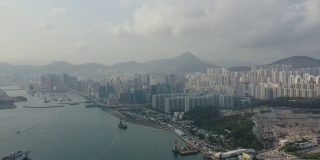 鲤鱼门鸟瞰香港维多利亚港