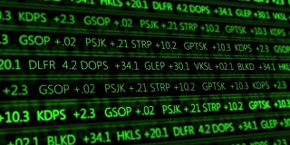 未来的数字股票交易所号码流动在计算机V1 -绿色1