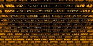 未来的数字股票交易所号码流动在计算机V1 -橙色2