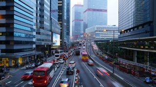 香港的人口和交通状况视频素材模板下载