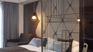 豪华的现代酒店房间视频素材模板下载