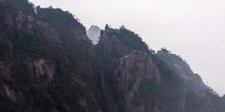 中国黄山雾的4k时间间隔