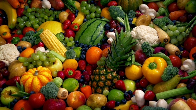健康饮食，水果和蔬菜的概念