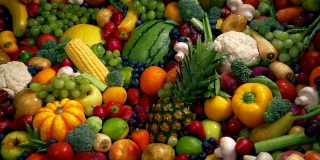 健康饮食，水果和蔬菜的概念