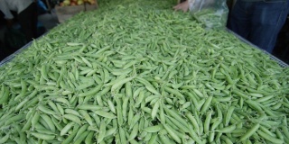 公开市场-陈列的糖荚豌豆