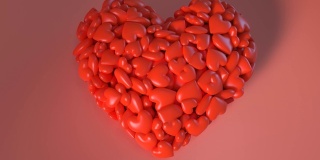 心脏形状3d渲染:小心脏到大心脏