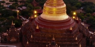 Dhammayangyi寺庙鸟瞰图，蒲甘，缅甸