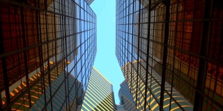 商务公司办公大楼。现代摩天大楼
