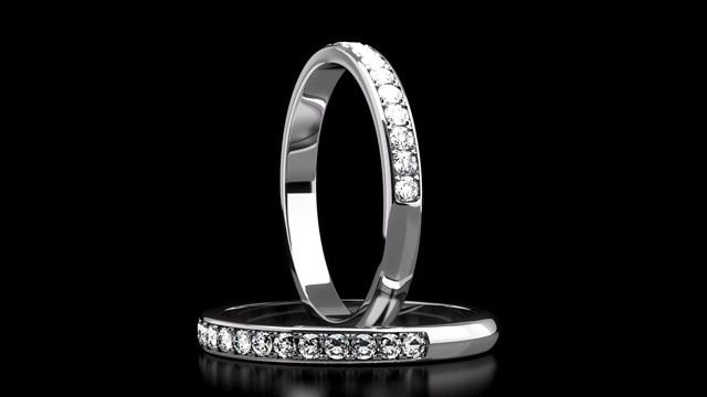 钻石结婚戒指