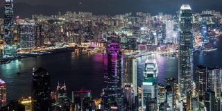 T/L PAN Hong Kong Skyline at Night