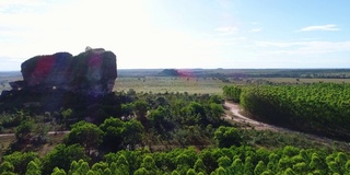 高角度的佩德拉Furada山Jalapão州立公园，Tocantins