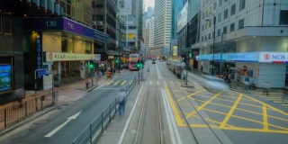 由有轨电车提供香港中区的超时空影像