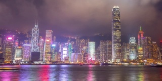 在香港维多利亚湾举行的“激光与灯光展”短片