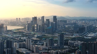 深圳前海自由贸易区的建设与发展视频素材模板下载