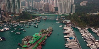 香港仔海港鸟瞰图