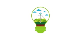 生态绿色能源动画