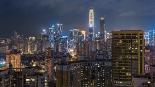 深圳CBD夜景/中国深圳视频素材模板下载