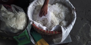 白色越南米粉或米粉
