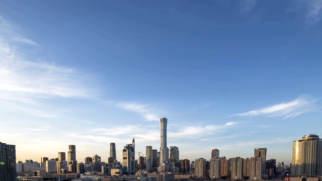4000 - time - pace北京中央商务区建筑天际线，中国城市景观