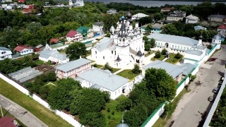 俄罗斯地标三位一体和天使报喜修道院视频素材模板下载