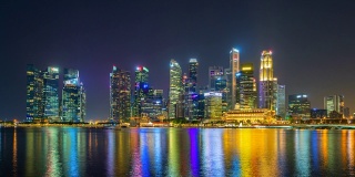 Time Laples View，新加坡，美丽的滨海湾地区