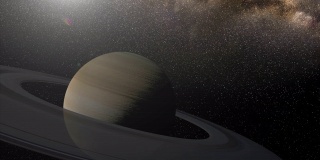 土星。真实空间4K