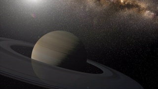 土星。真实空间4K视频素材模板下载