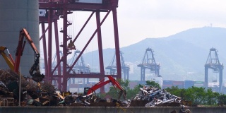 香港工业港口的电子垃圾