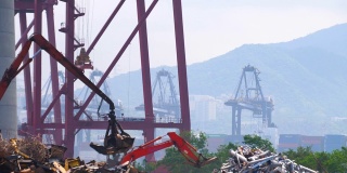 香港工业港口的电子垃圾