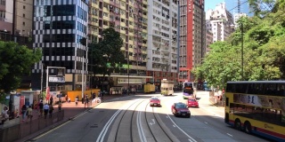 香港市容-港岛东天后有轨电车