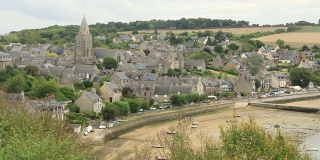 Saint-Suliac的村庄。布列塔尼。法国