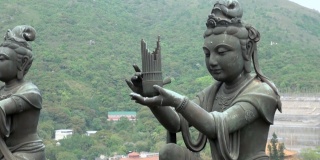 香港大屿山的佛教雕像
