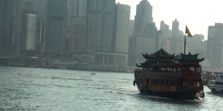 传统渡轮，香港海港